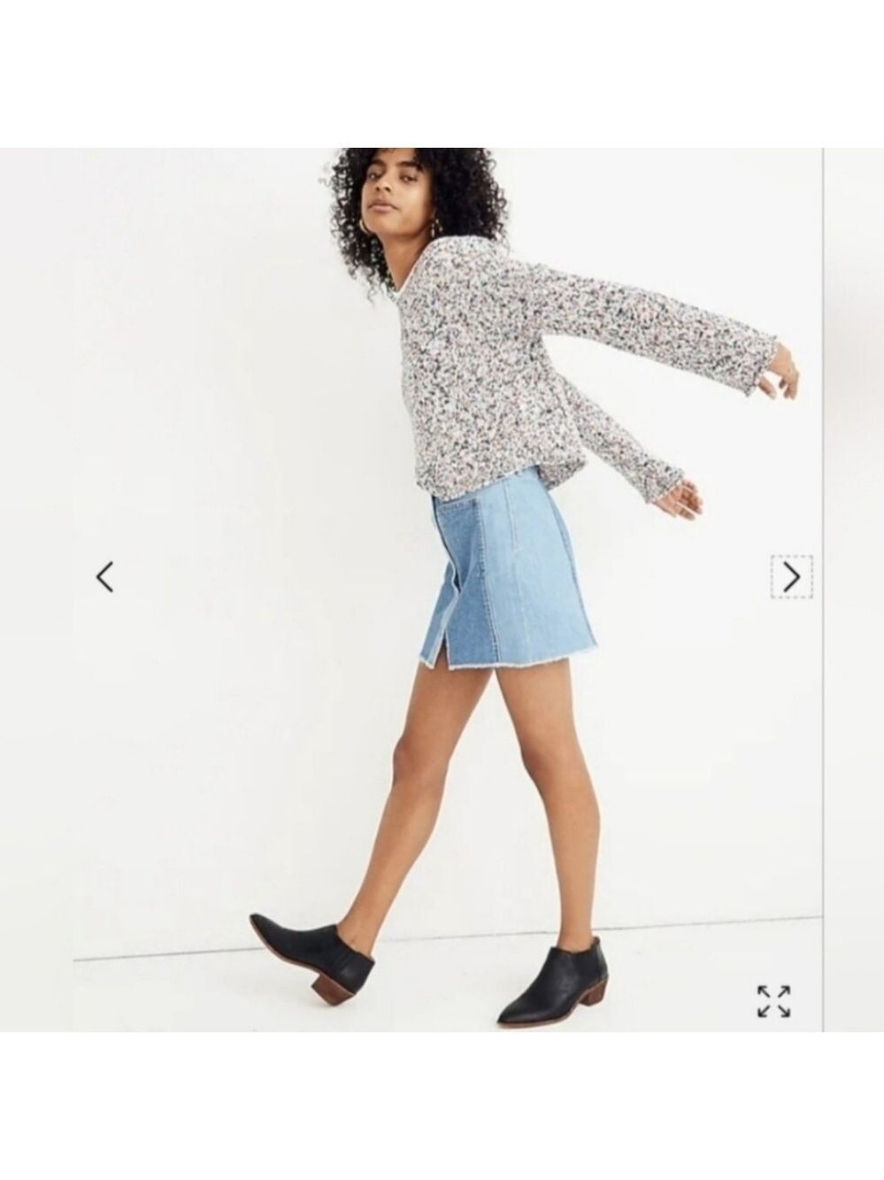 Madewell Brownstone Flecked Pullover Sweater.